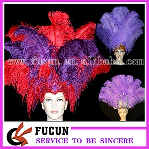 colorful ostrich feather for wedding decoration