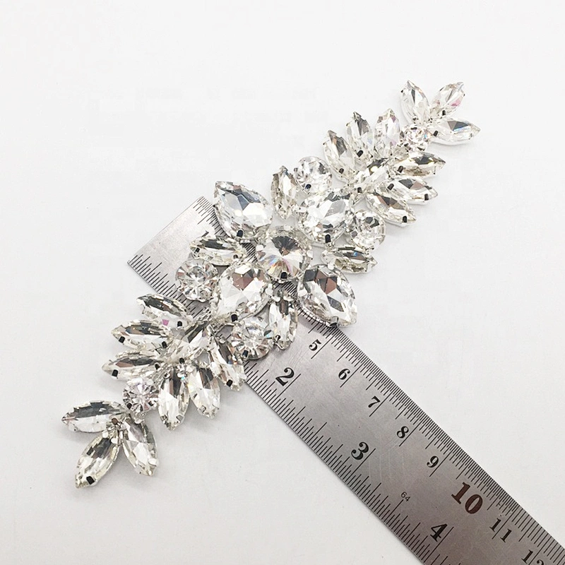 fashion latest design blingbling crystal engagement wedding jewelry rhinestone applique