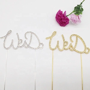 Valentine's Day Occasion rhinestone marriage proposal We Do wedding cake topper