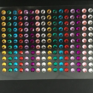 multi gem sticker sheet for Home rhinestone Decoration Use and wall decoration sticker