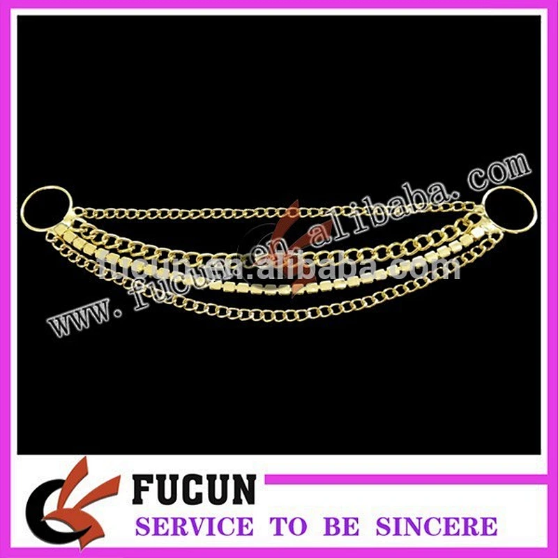 wholesale diamond/rhinestone bikini connectors gold swimwear accessories