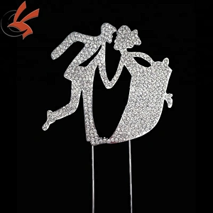 Mr and Mrs Wedding Rhinestone Cake Topper Decoration