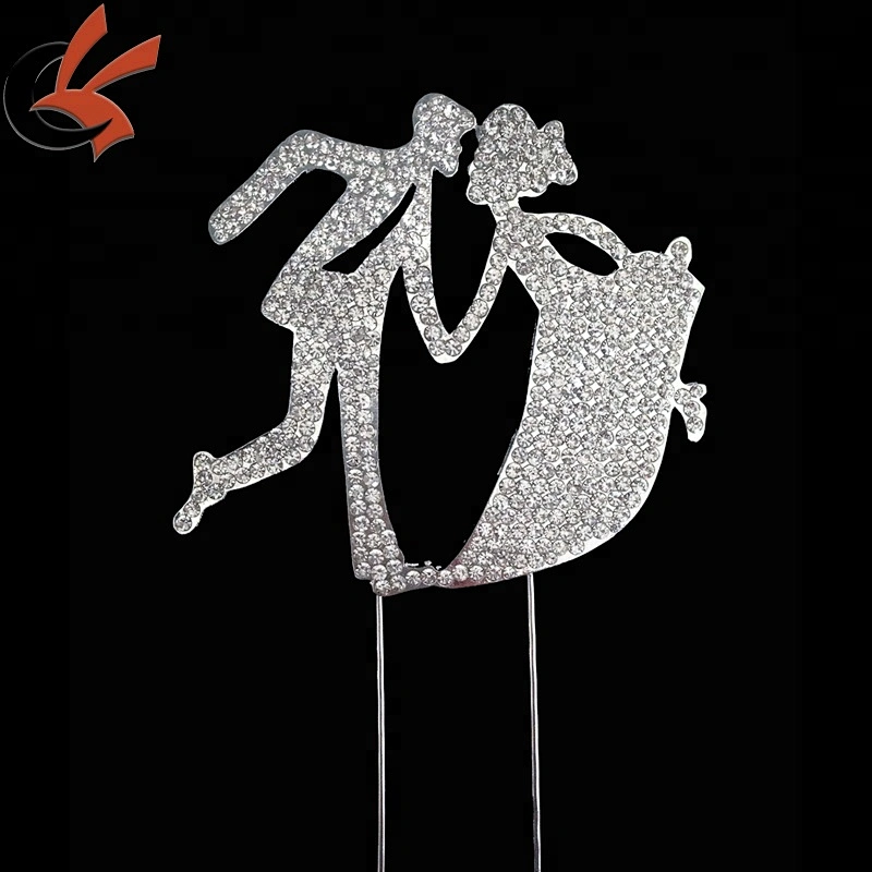 Mr and Mrs Wedding Rhinestone Cake Topper Decoration