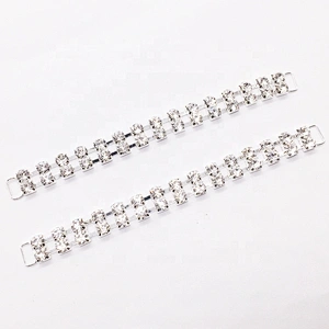 High Quality Korean Rhinestone ss28 Crystal AB Stone Bikini Connector for Swimsuit