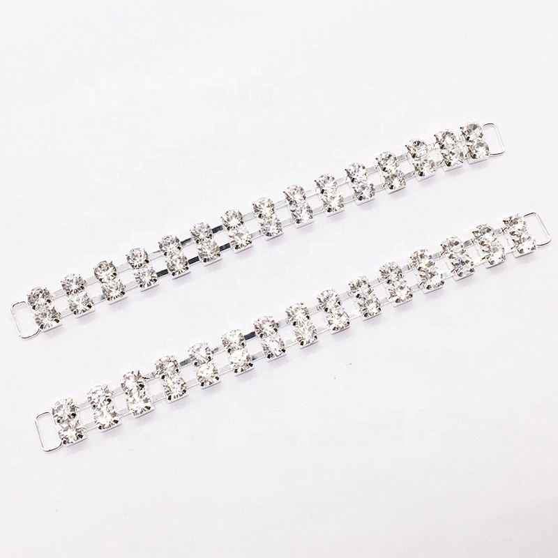High Quality Korean Rhinestone ss28 Crystal AB Stone Bikini Connector for Swimsuit