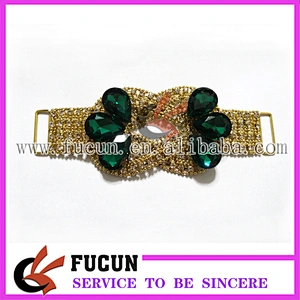 wholesale rhinestone bikini gold connector/bikini connector strass for bracelets swimwear