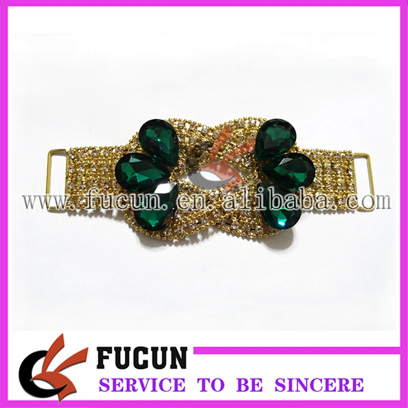 wholesale rhinestone bikini gold connector/bikini connector strass for bracelets swimwear