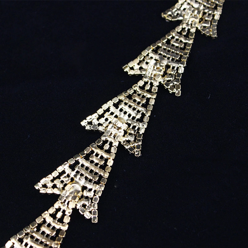 Factory Direct New Product DIY AB rhinestone wedding formal dress diamond strass belt chain trimming