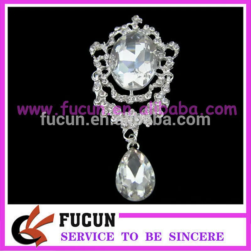 cheap fashion crystal rhinestone brooch with brooch pin for wedding wholesale
