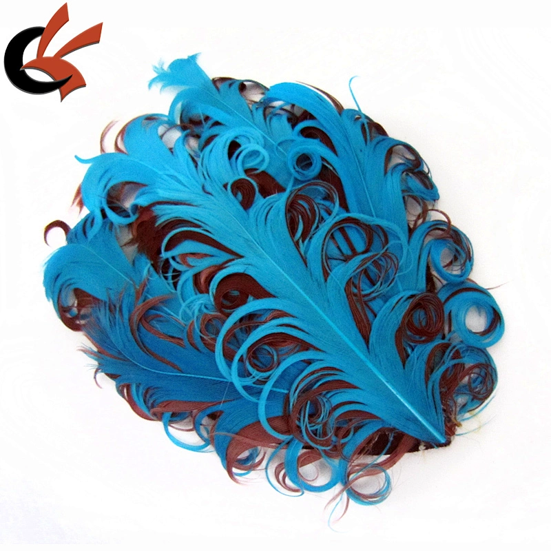 Headband Colorful nagorie curly goose feather pad