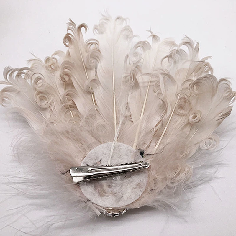 High quality Curly Nagorie Feather Pads for DIY Hair accessories Decoration