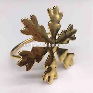 Wholesale fashion design Metal gold plating Napkin Ring for wedding