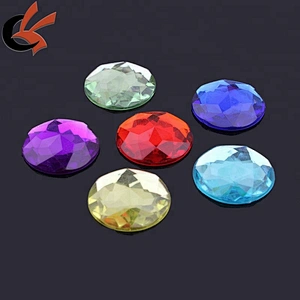 20x20mm Colours Heart Silver Acrylic Fancy stones