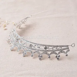 Best selling Fashion crystal rhinestone alloy bridal head crown