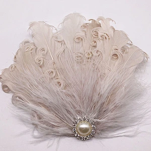 High quality Curly Nagorie Feather Pads for DIY Hair accessories Decoration