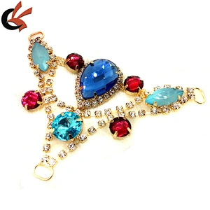 2018 new arrival fashion ladies glass shoe buckle accessories