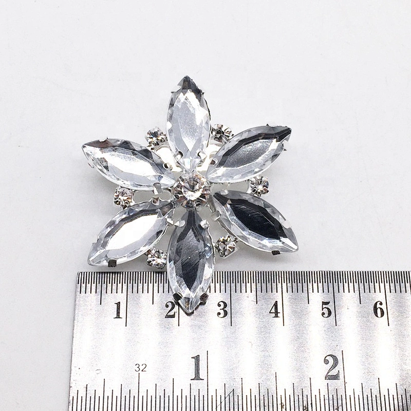 Hand Made China Fashion Acrylic Stone Clear Brooch Pin