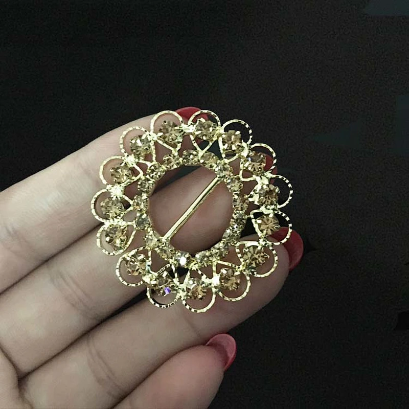 Wedding Decors Invitations Diamante Rhinestone buckle For crystal Slider ribbon