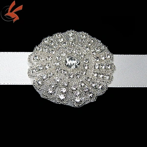 wedding bride rhinestone appliques for headband decoration
