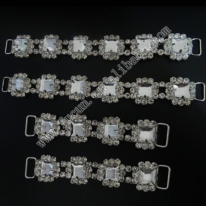 wholesale hot sale crystal rhinestone connectors bikini for fitness posing suits