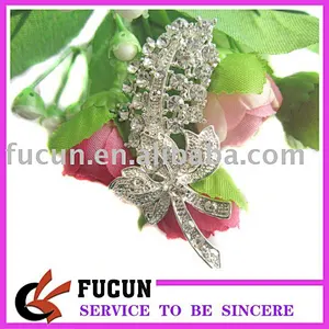 wholesale crystal rhinestone brooch for mermaid wedding dress