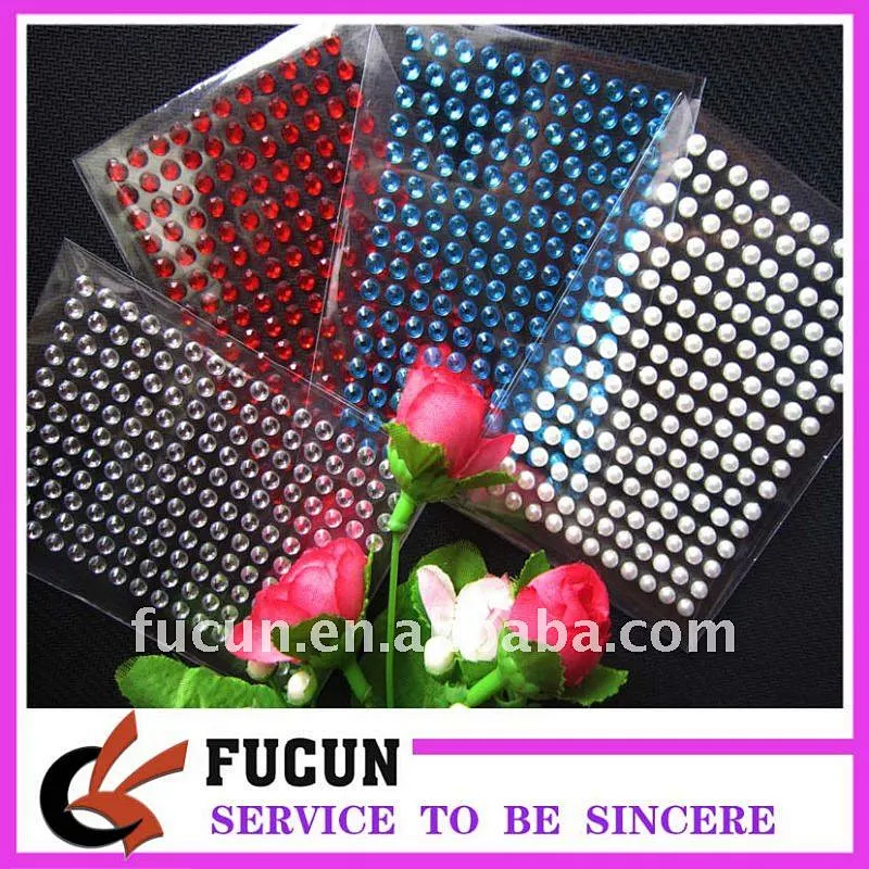 self-adhesive acylic sticker