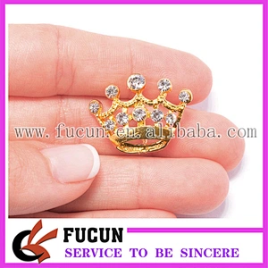 Wholesale Small Rhinestone Crown Buckles for Wedding Invitations