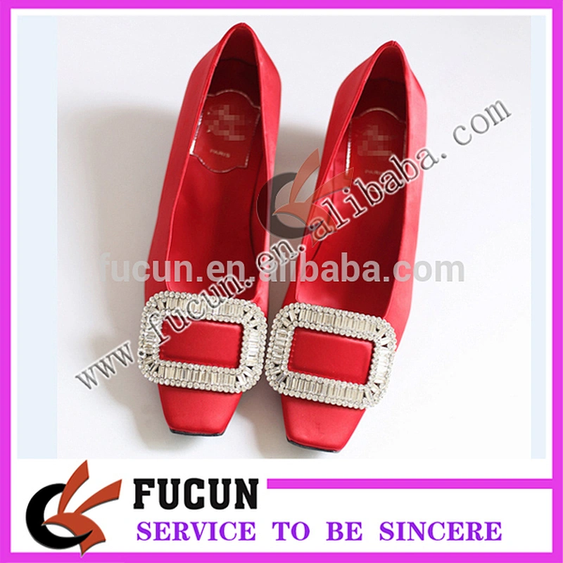 ladies high heel shoe hardware metal accessories for shoe crystal metal buckle