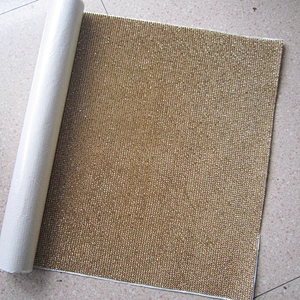 Hot Fix aluminum gold base crystal expanded rhinestone mesh for bag decoration