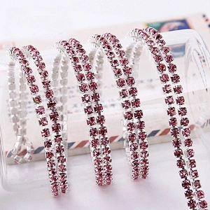 bulk sale silver claw trim rhinestone bridal trimmings chain