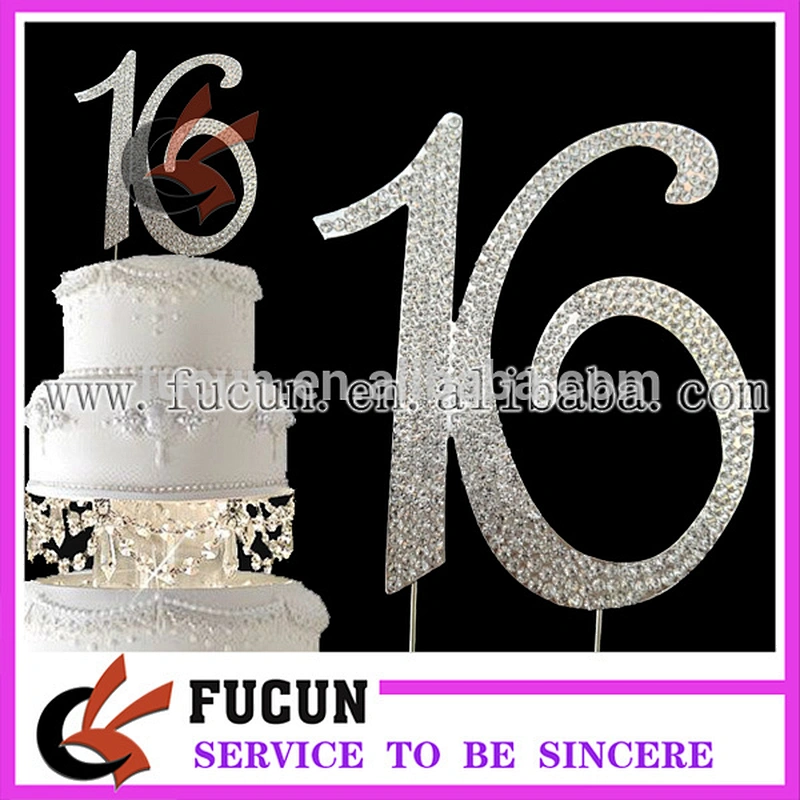 Elegant number cake toppper 