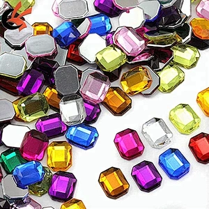 sew on Baguette acrylic rhinestone for garment accessories