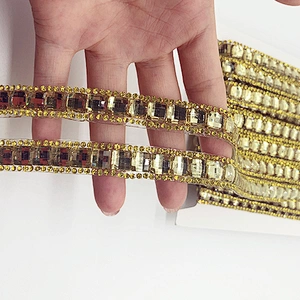 fashion rhinestone hot fix trimming A grade rhinestone banding for clothing shoes bags