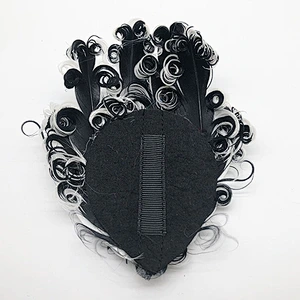 2019 new charming colorful curly feather pads wholesale for  baby accessories