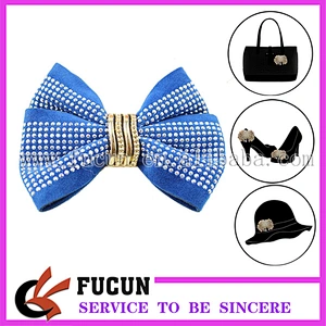 New arrival wholesale high heels Nubuck Leather metal removable shoe decoration accessories
