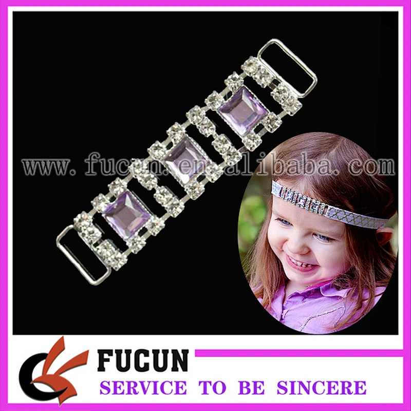 Crystal Headband Connector Slider Strap rhinestone Connector