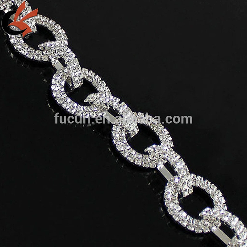 wholesale AB acrylic clear rhinestone cup chain strass chain