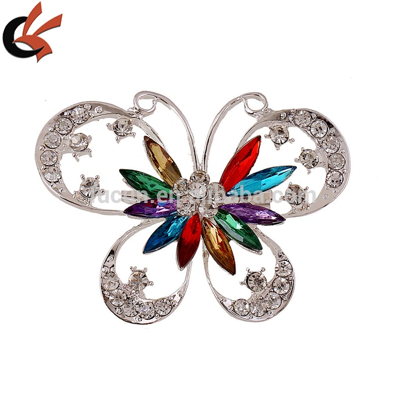 butterfly rhinestone brooches for wedding bouquet accessories