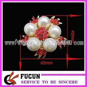 2019 fashion rhinestone pearl garment wedding decorative brooch