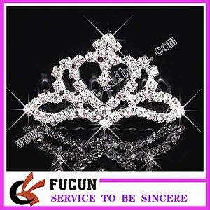 Lovely princess happy birthday party tiaras/crowns cheap heart tiara for girls