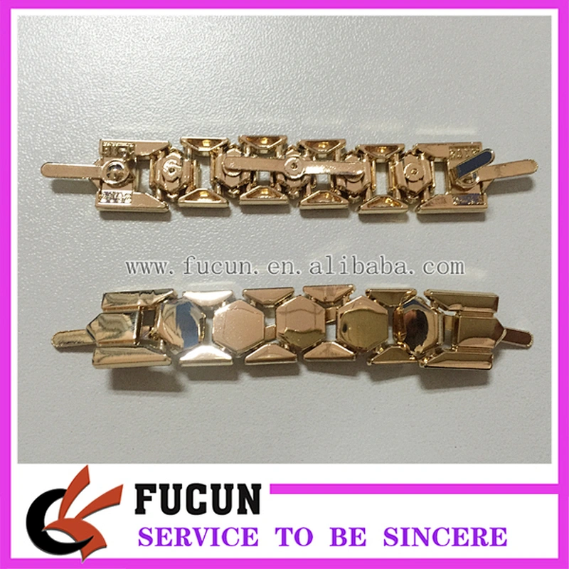 Guangzhou shoe market wholesale round metal and pearls lady sandal shoe decorations shoe buckle