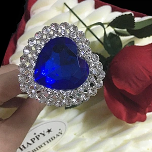 wedding and party decoration sapphire gem wedding cake topper for party city