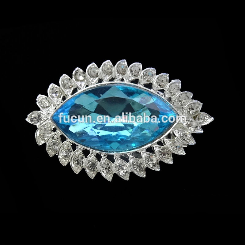 shiny beautiful factory price crystal women scarf buckle clip wholesale