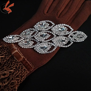 wholesale sew on crystal embellishments rhinestone applique