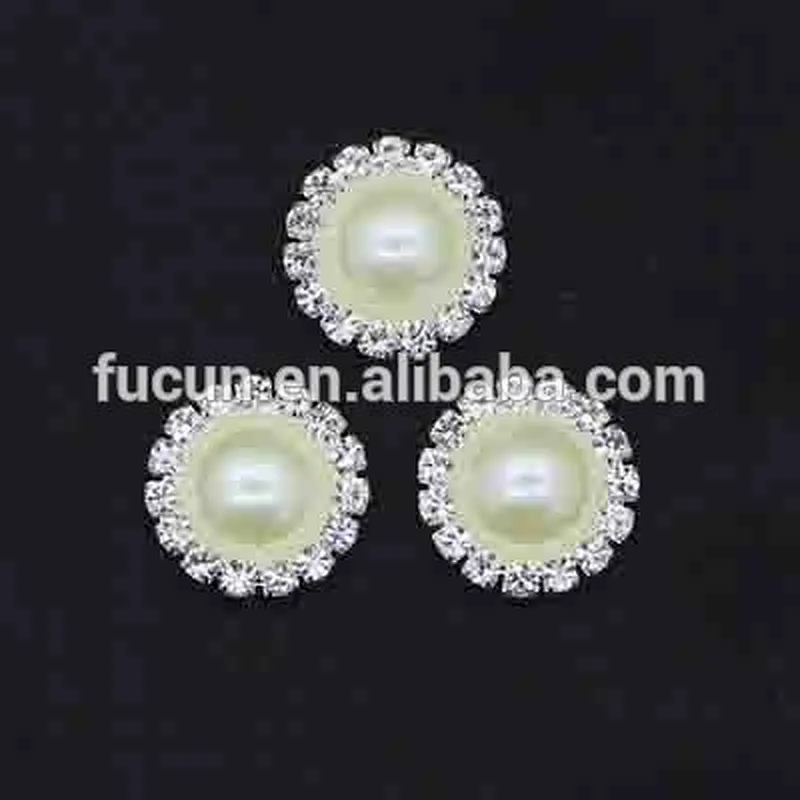 wholesale latest style shinning strass stone pearl buckle for wedding invitation