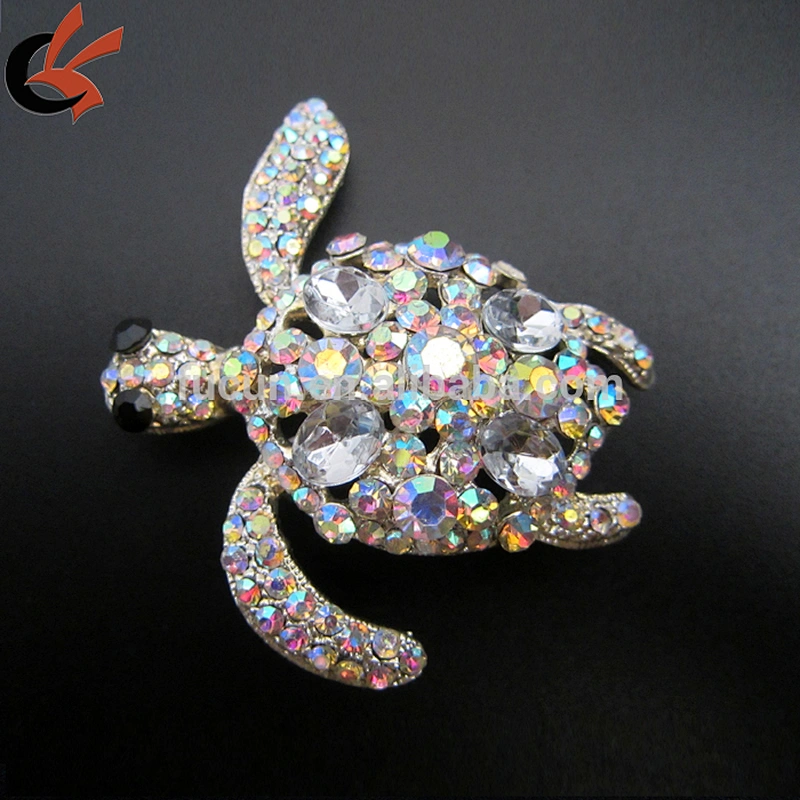 crystal rhinestone sea turtle brooch for decoration