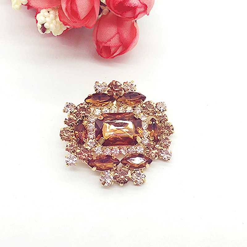 Wholesale Vintage fashion ladies jewel gemstone shoe clip for bridal high heel