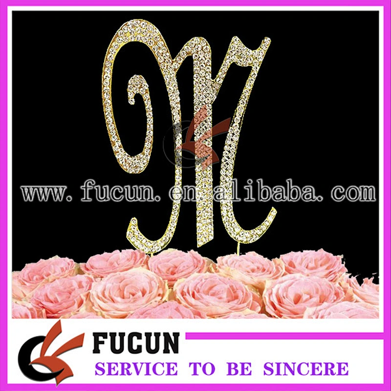 Gold Or Silver Frozen Wedding Favors Rhinestone Cake Toppers For Wedding Centerpieces