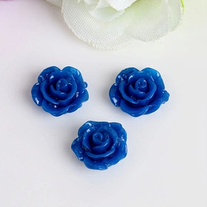 cheap 10mm resin rose flower assorted colour artificial floral rose for DIY dress decoration