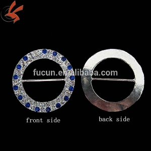 double rhinestone round buckles for chair covers